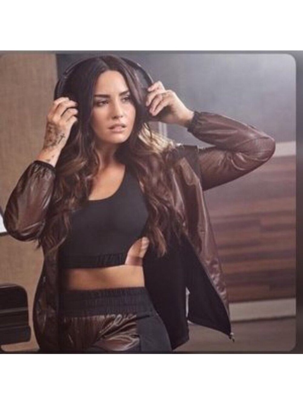 Demi Lovato Copper Lightweight Zip Jacket